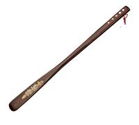 MZSKLW Chausse Pied Corne à chaussures professionnelle en bois, 22/55/70cm, Flexible, Long manche, lève-chaussures utile, cuillère, outils for la maison(Black 70cm A)