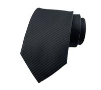 MZSKLW Cravate Noire Cravate for homme noire, 31 couleurs, 8 cm, rayures, motifs floraux et à carreaux, unie, idéale for les affaires, mariages fêtes(Color-29)