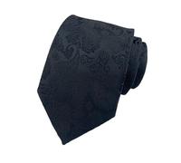 MZSKLW Cravate Noire Cravate for homme noire, 31 couleurs, 8 cm, rayures, motifs floraux et à carreaux, unie, idéale for les affaires, mariages fêtes(Color-24)