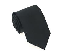 MZSKLW Cravate Noire Cravate noire unie imperméable unisexe à rayures for homme, idéale comme cadeau(Color 05 8cm)