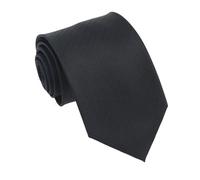 MZSKLW Cravate Noire Cravate noire unie imperméable unisexe à rayures for homme, idéale comme cadeau(Color 01 8cm)