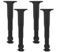 MZSKLW Lot de 4 pieds de support réglables pour cadre de lit, centre de remplacement pour cadre de base, lattes de meubles, kit de renforcement