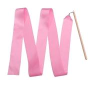 MZSKLW Rubans de Danse Lot de 2 Rubans Gymnastique Rythmique colorés sans nœuds, for l'entraînement et Les Arts du Cirque(Pink)