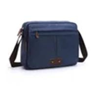 MZSKLW Sac à bandoulière simple en toile, sac à bandoulière de loisirs for étudiants, sacoches for hommes et femmes(Blue)