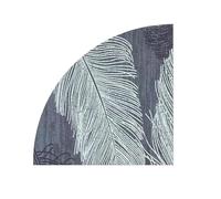 MZSKLW Tapis décoratif d'angle en Quart de Cercle, Moelleux, for Salon, Chambre à Coucher, Tapis de Pied en Peluche, Tapis d'entrée Doux(1pc-P Rug,140x140cm)