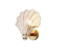 MZStech Base en Laiton et Cristal Applique Murale, Lampe Shell en Cristal (Dégager)