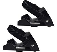 MZSX 2 PCS Butée de Roue, Butée de Roue, Compatible avec des pneus Larges jusqu'à 6 cm, Accessoires pour Porte-vélos, Fixation pour vélo, Porte-vélos pour Camping-Car, Noir
