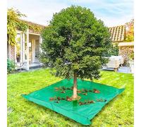 MZSX Bâche paysagère de 2 x 2 m pour découpe, bâche d'élagage imperméable, avec trou de 30 cm, quatre coins avec boucles métalliques, pour une fixation facile et debout, élagage paysager