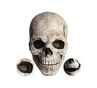 MZSX Costume d'halloween Fête Masque Latex Tête Humaine Tête de crâne Halloween de de Horreur Effrayant Vampire de Horreur Monstre Effrayant de démon Accessoires de Cosplay