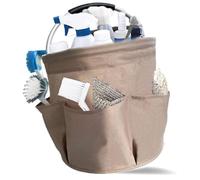 MZSX Panier à outils pliable, sac à outils pour seau, sac à gadgets de jardin pliable, panier à outils portable pour un rangement facile, adapté aux sacs d'organisation (kaki)