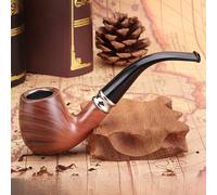 MZSX Pipe à fumer, set de pipes à tabac avec grattoir, support, nettoyeur de pipe et autres accessoires de pipe, cadeau pour grand-père, père, mari, fumeur, accessoire de fumeur (rouge)