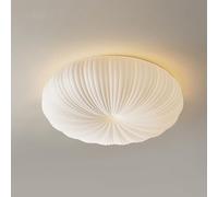 MZTJSFIO Plafonnier Nordique Simple en Acrylique Blanc, LED Coupe-vent avec Protection des Yeux, Luminaire Encastré à Intensité Variable 3 Couleurs pour Cuisine, Chambre