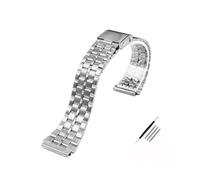 MZTZHVNVGK Bracelet De Remplacement En Acier Inoxydable 18 Mm, Compatible Avec Casio F-108WH AE1200WH A168WA A158WA LA670WGA A700W, Accessoire Montre Homme Femme,(B silver)