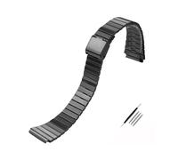 MZTZHVNVGK Bracelet De Remplacement En Acier Inoxydable 18 Mm, Compatible Avec Casio F-108WH AE1200WH A168WA A158WA LA670WGA A700W, Accessoire Montre Homme Femme,(C black)