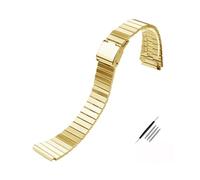 MZTZHVNVGK Bracelet De Remplacement En Acier Inoxydable 18 Mm, Compatible Avec Casio F-108WH AE1200WH A168WA A158WA LA670WGA A700W, Accessoire Montre Homme Femme,(C gold)