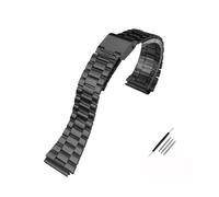 MZTZHVNVGK Bracelet De Remplacement En Acier Inoxydable 18 Mm, Compatible Avec Casio F-108WH AE1200WH A168WA A158WA LA670WGA A700W, Accessoire Montre Homme Femme,(A black)