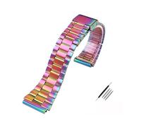 MZTZHVNVGK Bracelet De Remplacement En Acier Inoxydable 18 Mm, Compatible Avec Casio F-108WH AE1200WH A168WA A158WA LA670WGA A700W, Accessoire Montre Homme Femme,(A Multicolored)