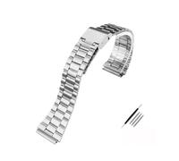 MZTZHVNVGK Bracelet De Remplacement En Acier Inoxydable 18 Mm, Compatible Avec Casio F-108WH AE1200WH A168WA A158WA LA670WGA A700W, Accessoire Montre Homme Femme,(A silver)