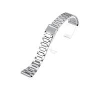 MZTZHVNVGK Bracelet En Acier Inoxydable 18Mm, Sangle De Remplacement Réglable Et Robuste. Compatible Avec Casio F-91W, F105, F108, A158W, A168, AE1200, AE1300(Silver)
