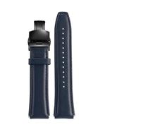 MZTZHVNVGK Bracelet montre cuir vintage 18mm, bracelet rétro, Compatible avec Casio AE1200 A158W A168 F91W AE-1200WHD A158 A159 A169(A-blue-black a)