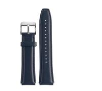 MZTZHVNVGK Bracelet montre cuir vintage 18mm, bracelet rétro, Compatible avec Casio AE1200 A158W A168 F91W AE-1200WHD A158 A159 A169(Blue-silver)