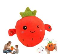 mzvoo Interactive Music Plush Toy,Interactive Banana - Soft Sensory Music Plush with Sounds,Fruit Stuffed Animal for Parent-Child Play, Fun Sound-Activated Rhythm Piano Doll(B)