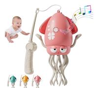 mzvoo Magic Dancing Octopus,Electric Dancing Octopus Toy,Musical Dancing Robot,Flexibly Avoid Obstacles, Synchronized Sound and Light,with LED & Music,for Kids Indoor Play-Pink