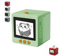 mzvoo Sticker Box Printer AI,AI Sticker Box Printer,Smart-AI-Voice,with 2.4" Display,Inkless Portable,Mini for Offices and Schools(D)