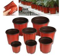 MZY1188 20pcs Mini Pots de Plantes en Plastique, Fournitures de Jardinage Pots de pépinière en Plastique Souple pépinière en Terre Cuite avec Trous de Drainage Pot de Fleur