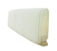 MZYFDC 1PC Thickened Jacquard Bed Headboard Cover Full Coverage Dust-Proof Headrest Protector All-Inclusive Home Decor(White,L180cm H50-60cm L)