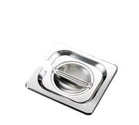 MZYFDC Casseroles carrées en acier inoxydable 304, 1/9, 1/6, 1/4, 1/3, for buffet, poêle gastronorme Pour Restaurant, Cuisine, CongéLateur(Style24)