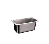 MZYFDC Casseroles carrées en acier inoxydable 304, 1/9, 1/6, 1/4, 1/3, for buffet, poêle gastronorme Pour Restaurant, Cuisine, CongéLateur(Style10)