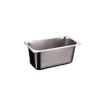 MZYFDC Casseroles carrées en acier inoxydable 304, 1/9, 1/6, 1/4, 1/3, for buffet, poêle gastronorme Pour Restaurant, Cuisine, CongéLateur(Style11)