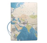 MZYFDC Étui de Passeport de Voyage en Cuir synthétique for Hommes et Femmes, Porte-Cartes d'identité, Documents, Portefeuille, Accessoires(Color-02)