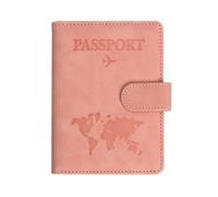 MZYFDC Étui Multifonction en Cuir PU for Passeport, avec emplacements for Cartes d'identité et de crédit(Pink)