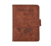 MZYFDC Étui Multifonction en Cuir PU for Passeport, avec emplacements for Cartes d'identité et de crédit(Brown)