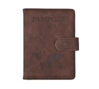 MZYFDC Étui Multifonction en Cuir PU for Passeport, avec emplacements for Cartes d'identité et de crédit(Coffee)