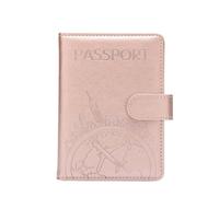 MZYFDC Étui Portefeuille for Passeport de Tourisme Mondial, for Hommes et Femmes, Porte-Cartes d'identité, d'adresse, Accessoires de Voyage Portables(Pink)