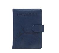 MZYFDC Étui Portefeuille for Passeport de Tourisme Mondial, for Hommes et Femmes, Porte-Cartes d'identité, d'adresse, Accessoires de Voyage Portables(Blue)