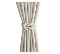 MZYFDC Fermatende in Corda di Cotone 1 Boucle de Rideau Simple et Moderne en Corde Coton tissée à la Main Bois Massif, idéale for décoration du Salon, Chambre ou Maison