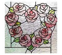 MZYFDC Film de vitrail givré for fenêtre, Autocollant Statique personnalisé au Design Art déco, Traitement en Feuille décoration for la Maison pour Chambre Salon Salle(29,50X100cmx2)