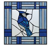 MZYFDC Film de vitrail givré for fenêtre, Autocollant Statique personnalisé au Design Art déco, Traitement en Feuille décoration for la Maison pour Chambre Salon Salle(05,45X90cmx2)