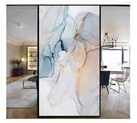 MZYFDC Film décoratif for fenêtres, Autocollants for vitraux de Style marbre, sans Colle, Statique, Teinte givrée pour Chambre Salon Salle(Pattern B,50x80cm WxH)