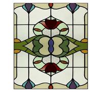 MZYFDC Film for vitrail givré, Autocollant Statique de Style rétro Prairie, for Douche, Salle Bain, Bureau, décoration Maison pour Chambre Salon Salle(13,Custom Size)