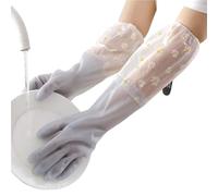 MZYFDC Gant Nettoyage Household Kitchen Cleaning Waterproof Gloves, Simple Lace(Color5)