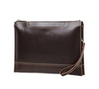 MZYFDC Pochette Homme Pochettes en cuir for ordinateur portable 14.2 pouces, organisateur de Documents A4, sac Folio travail for hommes, à main d'affaires