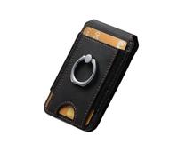 MZYFDC Porte-Cartes en Cuir, Autocollant, adhésif, Carte d'identité, téléphone Portable, Poche arrière, étui Portefeuille, Anneau de Support for, Sac Universel(Black)