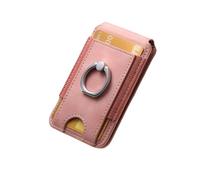 MZYFDC Porte-Cartes en Cuir, Autocollant, adhésif, Carte d'identité, téléphone Portable, Poche arrière, étui Portefeuille, Anneau de Support for, Sac Universel(Pink)