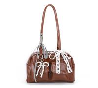 MZYFDC Sac vintage en cuir PU for femme, version sac à bandoulière, double poche, main avec intérieure(Color3)