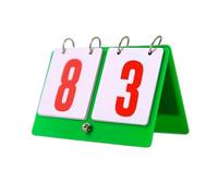 MZYFDC Tableau de Bord en PVC à 4 Chiffres, for événements Sportifs, Jeu société, Pliable et Portable, Boucle métallique, Plaque Plastique, Double Couleurs, Mini Style pour Basket-Ball(2 Red)